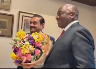 BRICS Summit 2026 @Cyril Ramaphosa met with @Adani Group Chairman Gautam Adani